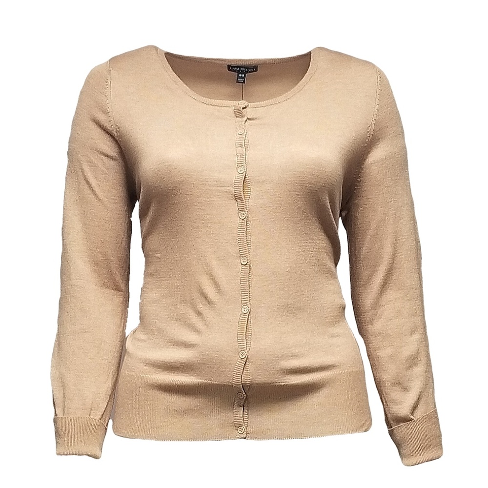 Lane Bryant Brown Button Down Cardigan Sweater